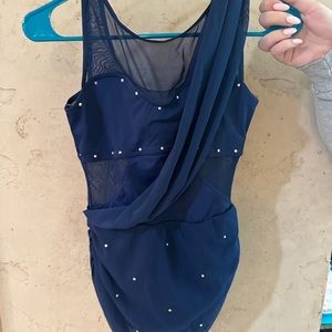 Navy Blue Lyrical/Contemporary dance costume.